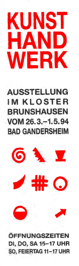 Kloster Brunshausen / Ausstellung Kunsthandwerk Ulrich Conrad