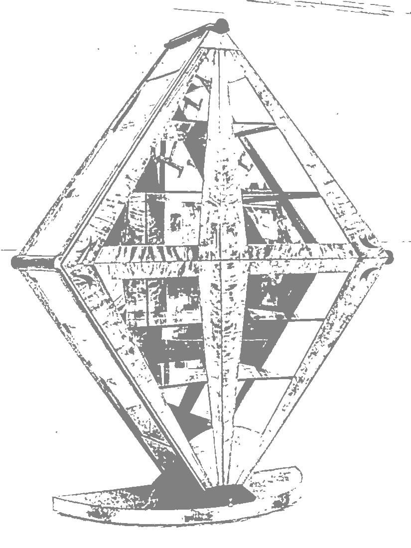 4türige Glasvitrine